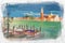 Sketch of gondolas, Church of San Giorgio Maggiore in Venice