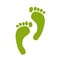 Sketch of green footprint for your design