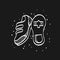 Sketch icon in black - Cycling Shoe