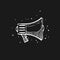 Sketch icon in black - Megaphone