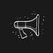 Sketch icon in black - Megaphone