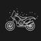 Sketch icon in black - Motocross