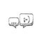 Sketch icon - Chatting