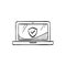 Sketch icon - Laptops antivirus