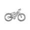 Sketch icon - Trial bicycle