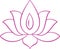 Sketch Indian Lotus Flower and Pattern Editable Outline Illustration