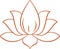 Sketch Indian Lotus Flower and Pattern Editable Outline Illustration