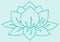 Sketch Indian Lotus Flower and Pattern Editable Outline Illustration Background