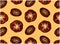 Sketch line art pattern with red tomatoes isolated on yellow background. Outline drawing food, ketchup