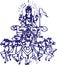 Sketch of Lord Surya Deva or Surya Riding a Horse Editable Vector outline Illustration