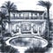 Sketch of a luxurious Mediterranean villa