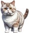 A sketch of a Munchkin cat. AI-Generated.