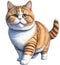 A sketch of a Munchkin cat. AI-Generated.