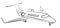 Sketch passenger aircraft.