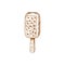 Sketch popsicle ice cream vector dessert with nuts