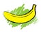 Sketch of ripe banana