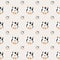 Sketch seamless pattern of funny cows on a silver background