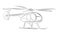 Sketch of a small helicopter.