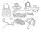 Sketch vector accessories set