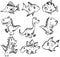Sketchy Doodle Animal Set