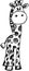 Sketchy giraffe Vector Illustration