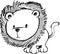 Sketchy Lion Vector Illustration