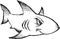 Sketchy shark Vector