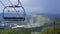 Ski chairlift on Mount Shallow Sinyuha.