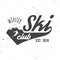 Ski club concept with skier.