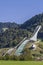 Ski jump in summer