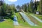 Ski jumping facility for young athletes and children in the summer, Lahti, Finland