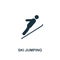 Ski Jumping icon. Premium style design from winter sports icon collection. UI and UX. Pixel perfect Ski Jumping icon for web desig