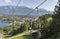 Ski lift in Bled, Slovenia.