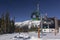 Ski Lift Gondola Sunshine Village Banff National Park Canadian Rocky Mountains