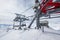 Ski lift in the Gudauri ski resort, Georgia