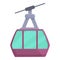 Ski lift icon cartoon vector. Mountain cablecar