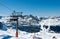 Ski lift and the mountains in Andorra