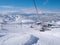 Ski lift in Parnassos ski resort