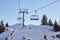 Ski lift at a ski resort