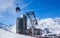 Ski lift. Ski resort Val Thorens. Village of Les Menuires