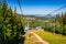 Ski lift to Mount Kopa in the Karkonosze Mountains, Poland