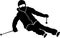 Ski Man Graphic Silhouette Winter Sport