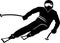 Ski Man Graphic Silhouette Winter Sport