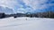 Ski mountaineer in idyllic untouched winter landscape. Austrian Alps, Vorarlberg.