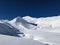 Ski mountaineering on the Girenspitz and Schafberg in St. Antonien above Partnun, Graubunden. Ski tour in deep snow