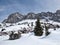 Ski mountaineering on the Sulzfluh. Winter wonderland in the Swiss and Austrian Alps.Ski tour in the Ratikon St.Antonien