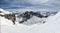 Ski mountaineering on the Sulzfluh. Winter wonderland in the Swiss and Austrian Alps.Ski tour in the Ratikon St.Antonien