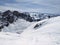 Ski mountaineering on the Sulzfluh. Winter wonderland in the Swiss and Austrian Alps.Ski tour in the Ratikon St.Antonien