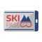 Ski Pass Card Template Icon