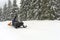 Ski patrol evacuate an injured skier